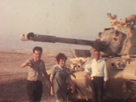 Near deserted Jordanian tank